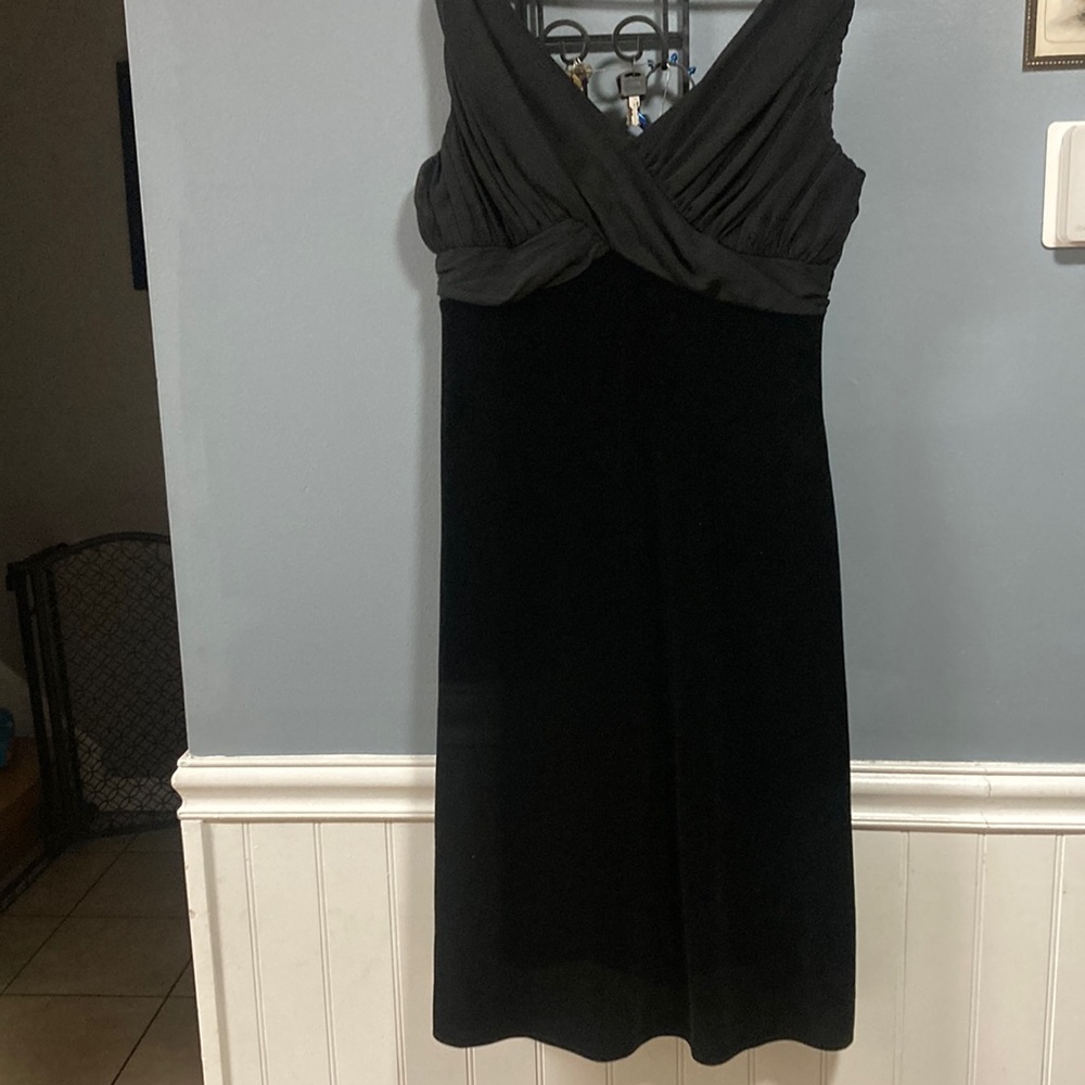 OBLIQUE black sleeveless dress
